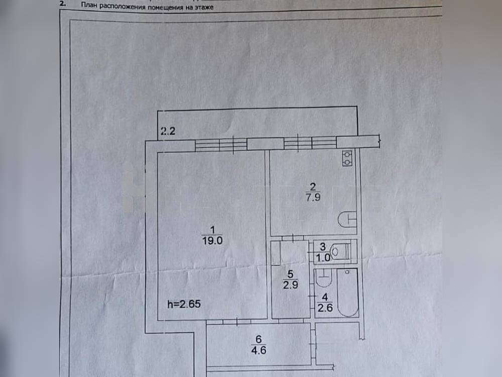 1-комнатная квартира, 38 м2 9/9 этаж, В-16, ул. Маршала Кошевого - фото 12